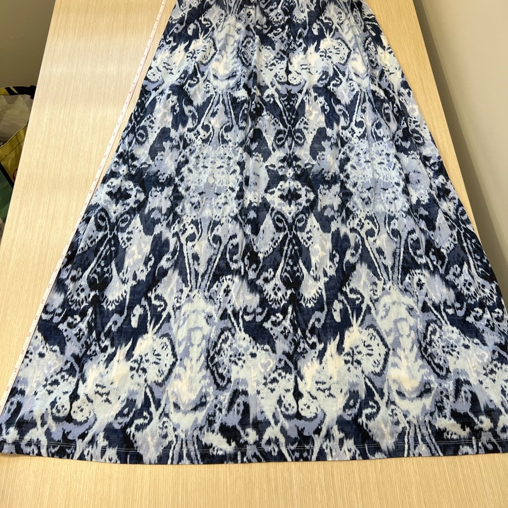 Cynthia Rowley Bold blue Print Maxi Skirt
